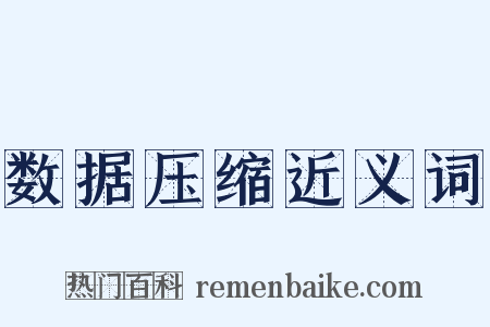 数据压缩近义词是什么意思的图片